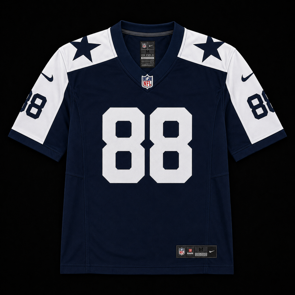 Dallas Cowboys Azul Mangas Blancas