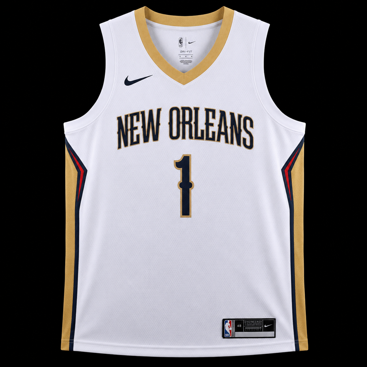 New Orleans Pellicans Blanco